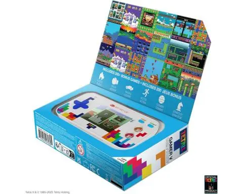 Nešiojamas mini žaidimų kompiuteris vaikams „ Tetris Gamer Nešiojamas mini žaidimų kompiuteris vaikams „ Tetris Gamer