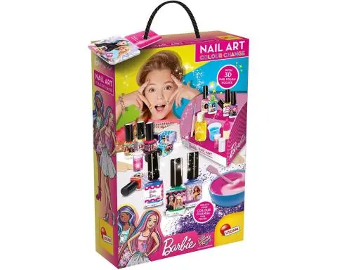 Spalvą keičiančių nagų lakų gaminimo rinkinys „Barbie Nail Art”