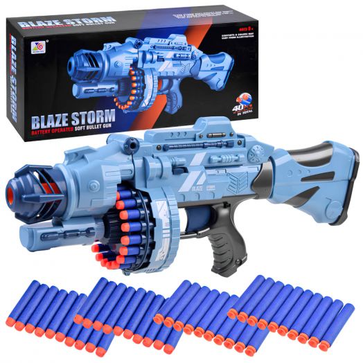 Žaislinis šautuvas - automatas su minkštais šoviniais „Blaze Storm“ 