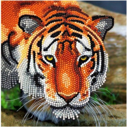 Kūrybinis rinkinys „Crystal Art“ Tigras 