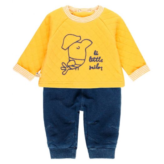 Marškinėliai su džinsais kūdikiui „Little sailor”, Boboli 