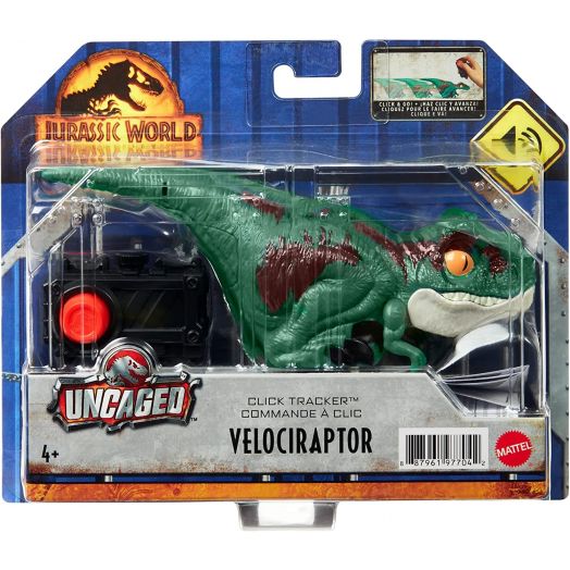 Žaislinis dinozauras valdomas pulteliu „Velociraptor”, Jurassic World Dominion 