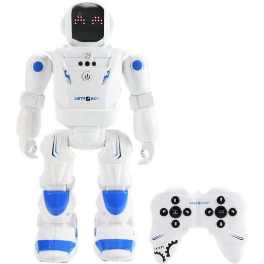 Robotas valdomas rankomis ir pulteliu „Astro Bot” 