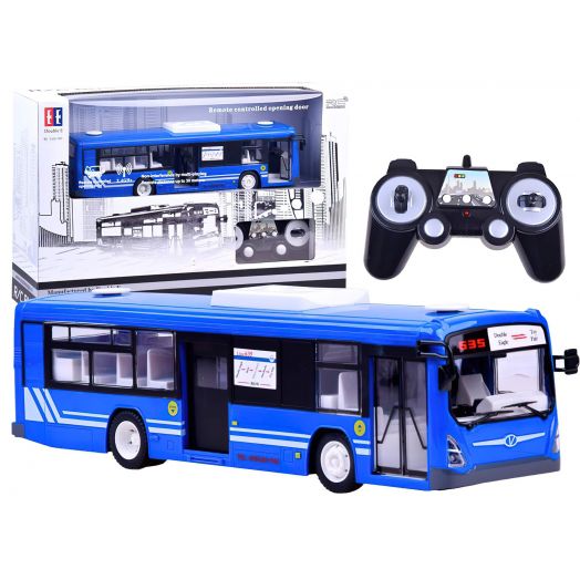 Žaislinis autobusas su pultu „City Bus”, mėlynas 