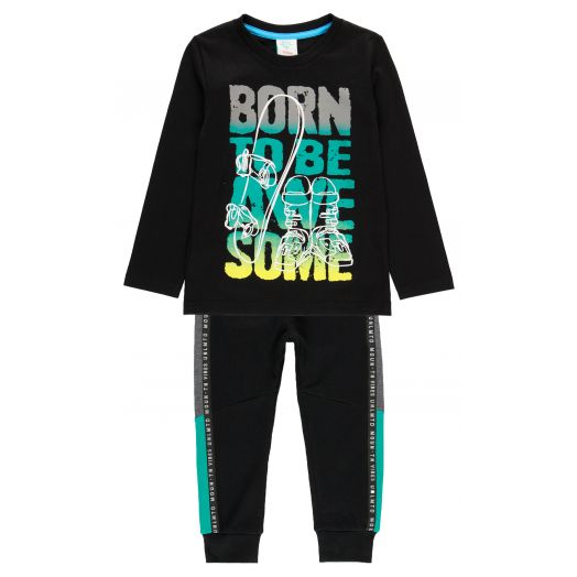 Marškinėliai berniukui su kelnėmis „Born To Be Awesome”, Boboli 