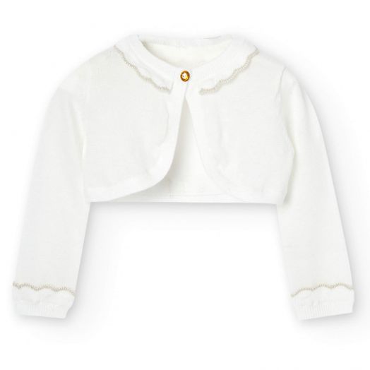 Bolero megztinis mergaitei, baltas, Boboli 