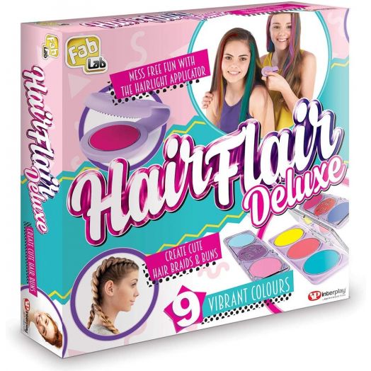 Plaukų dažymo rinkinys mergaitėms „Deluxe”, FabLab 