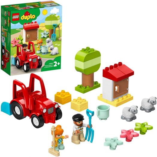 10950 LEGO® DUPLO Ūkio traktorius ir gyvūnų priežiūra 
