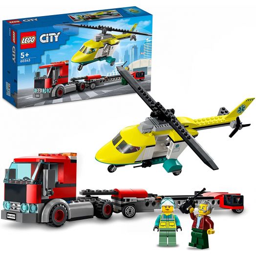 60343 LEGO® City Great Vehicles Gelbėjimo sraigtasparnio transporteris 