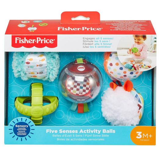 Fisher-Price veiklos kamuoliukų rinkinys kūdikiui „Activity Balls” 