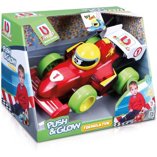 Formulės-1 mašina kūdikiams „Push & Glow”, BB Junior 