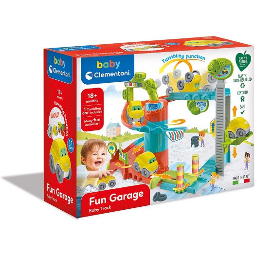 Žaislinis garažas kūdikiams „Fun Garage”, Clementoni 