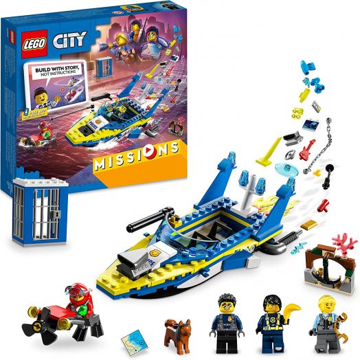60355 LEGO® City Missions Vandens policijos detektyvų misijos 