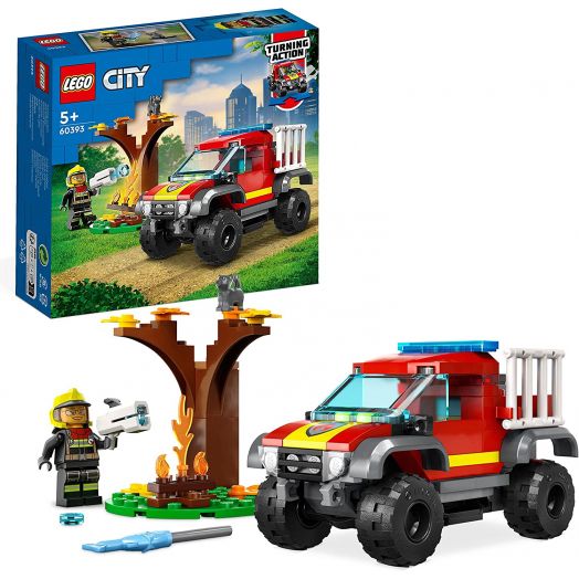 60393 LEGO® City Ugniagesių visureigio pagalbos misija 