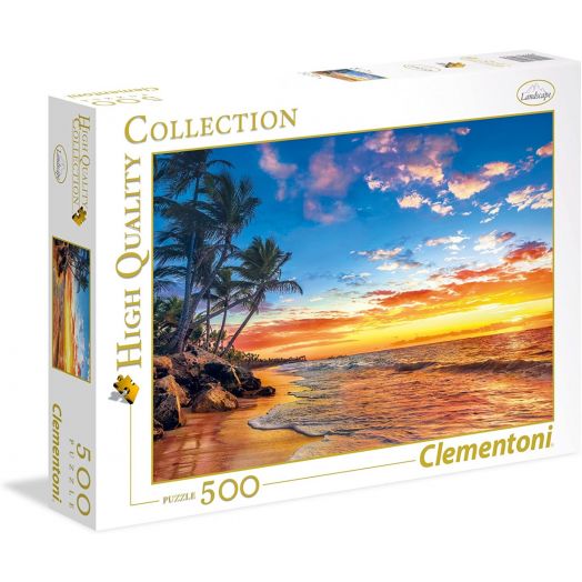Dėlionė „Rojaus paplūdimys”, 500 detalių, Clementoni
