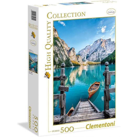 Dėlionė „Braies ežeras”, 500 detalių, Clementoni 