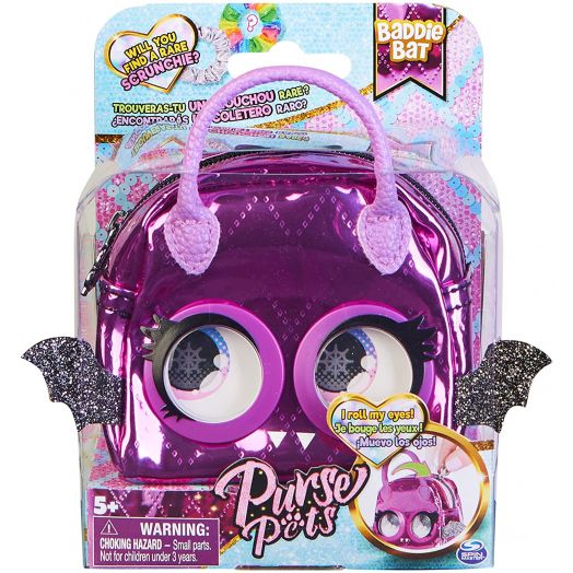 Mini rankinukas mergaitėms „Baddie Bat“, Purse Pets Micros 
