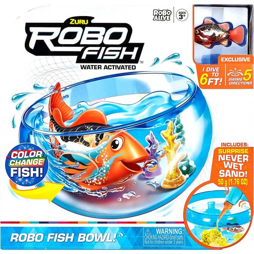 Žaislinė plaukiojanti žuvytė robotas su akvariumu „Robofish” 