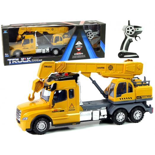 Žaislinis kranas sunkvežimis su pulteliu „Giant” 