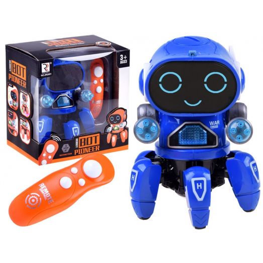 Žaislinis robotas su pulteliu, mėlynas „Pioneer” 