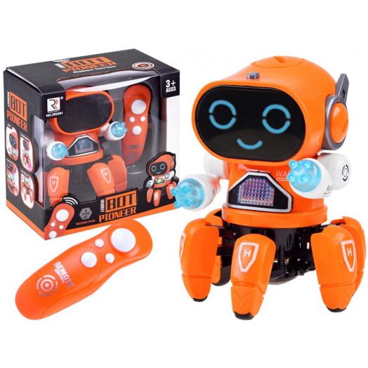 Žaislinis robotas su pulteliu, oranžinis „Pioneer” 