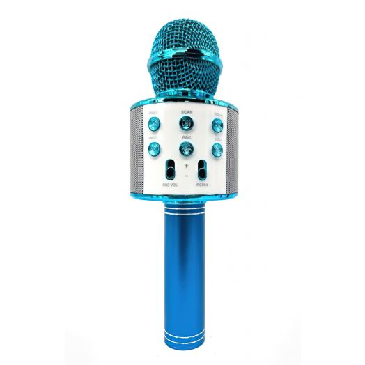 Karaoke mikrofonas vaikams, Bluetooth, žydras 