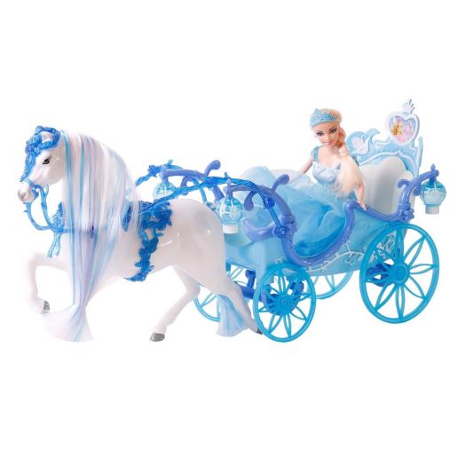 Lėlė princesė su karieta ir žirgu „Amelia” 