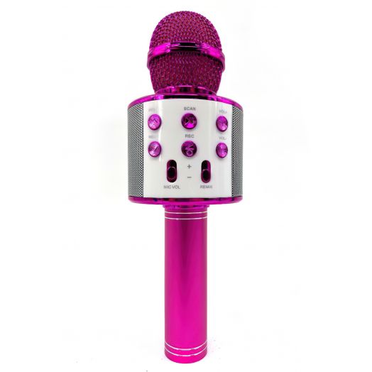 Karaoke mikrofonas vaikams, Bluetooth, rožinis 