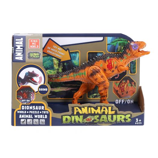 Žaislinis dinozauras su garsais, tiranozauras 