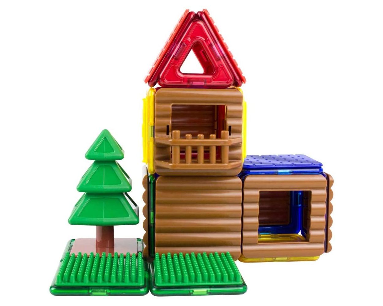 magformers log cabin toy set