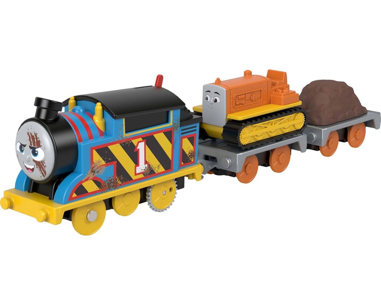 Thomas & Friends motorizuotas traukinukas Tomas su vagonu, JDF19