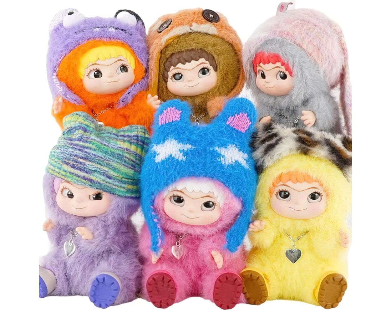 Wakuku pliušinis žaislas – pakabukas „Fuzzy Trendy”, 17 cm