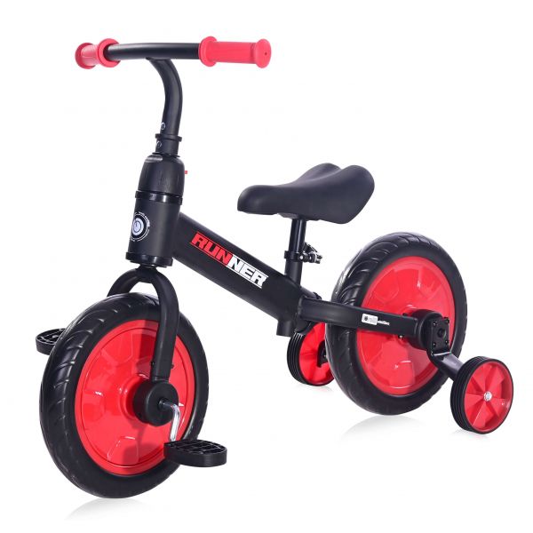 Balansinis dviratukas - triratukas „Runner”, raudonas 