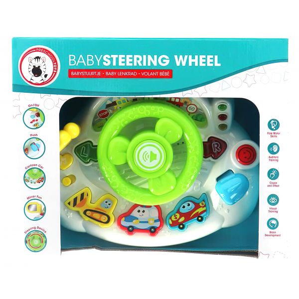 Žaislinis vairas - veiklos centras „Baby Wheel” 