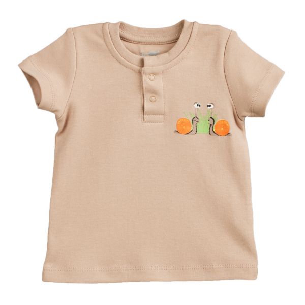 Marškinėliai trumpomis rankovėmis vaikams, „Snails”, CAN GO 