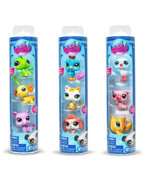 Littlest Pet Shop figūrėlių rinkinys &bdquo;Trys autintiniai&rdquo; 