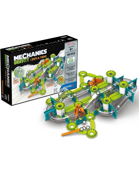 Geomag magnetinis konstruktorius - trasa „Gravity Race Track”, 130 detalių