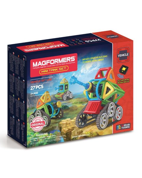 Magformers magnetinis konstruktorius valdomas tankas 27 det. „Mini Tank Set“