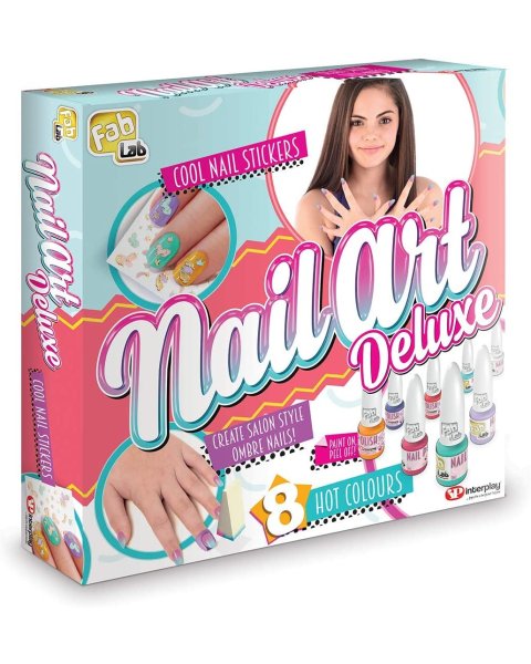 Nagų lakavimo rinkinys mergaitėms &bdquo;Deluxe&rdquo;, FabLab 