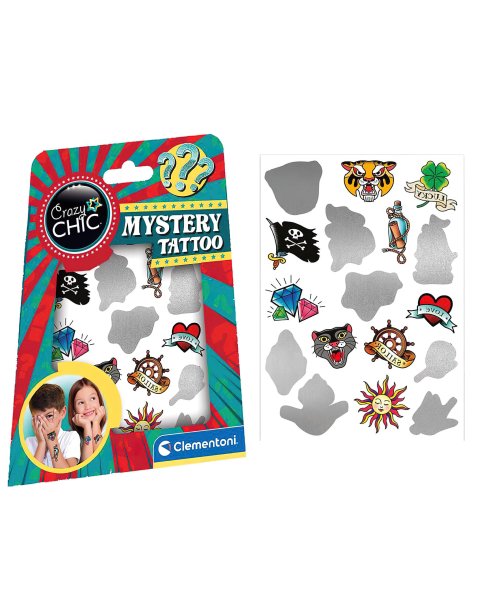 Vaikiškų tatuiruočių rinkinys „Mystery Tattoo“, Clementoni 