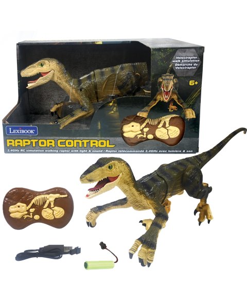Pulteliu valdomas dinozauras su garso ir šviesos efektais „Velocirpator”
