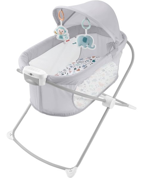 Fisher-Price kelioninis lopšys „Soothing View Projection Bassinet”, GWD36