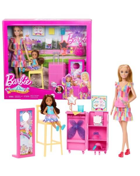 Barbie rinkinys su lėle, aksesuarais ir  spalvą keičiančia sesute Chelsea, JFL61 