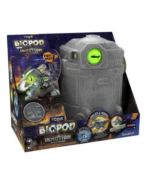 Konstruojamas robotas dinozauras kapsulėje „Biopod InMotion Battle”, Silverlit