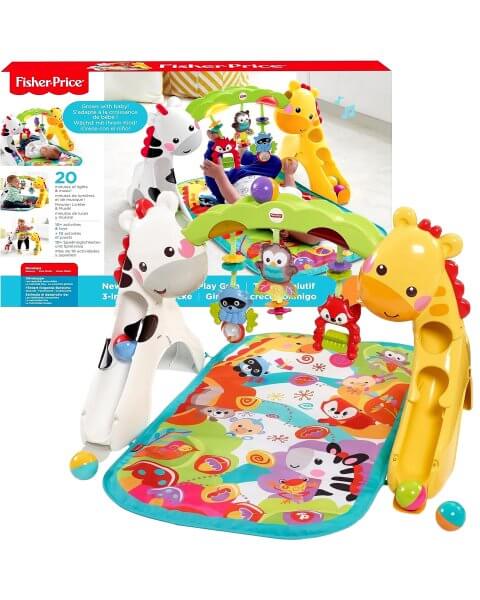Fisher-Price transformuojamas lavinamasis kilimėlis su muzika ir &scaron;viesomis &bdquo;Džiunglių draugai&rdquo;, CCB70 