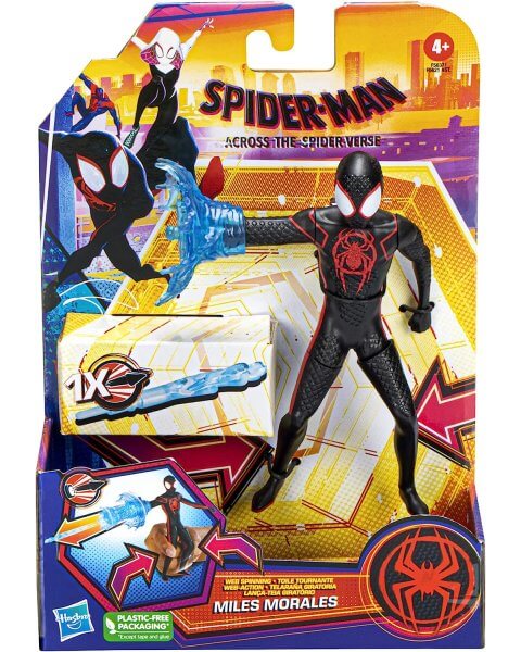 Žmogaus Voro figūrėlė su šaudykle „Spider-man: Spinning Miles Morales”, 15 cm