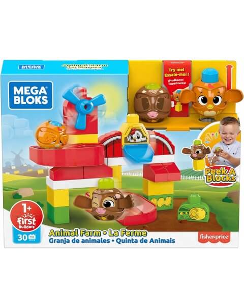 Mega bloks rinkinys &bdquo;Gyvūnų ferma&rdquo;, GRJ18 