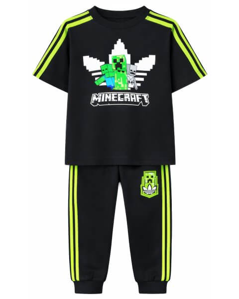 Komplektas berniukui su mar&scaron;kinėliais ir kelnėmis &bdquo;Minecraft: Adidas&rdquo; 