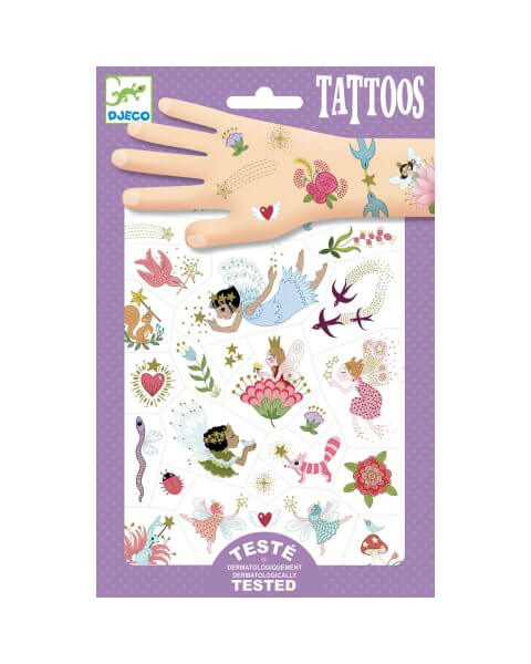 Djeco laikinos tatuiruotės vaikams „Fėjos“