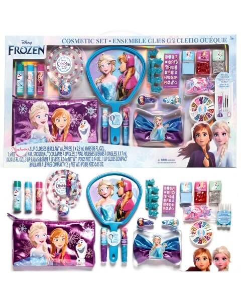 Frozen didelis vaikiškos kosmetikos rinkinys su aksesuarais